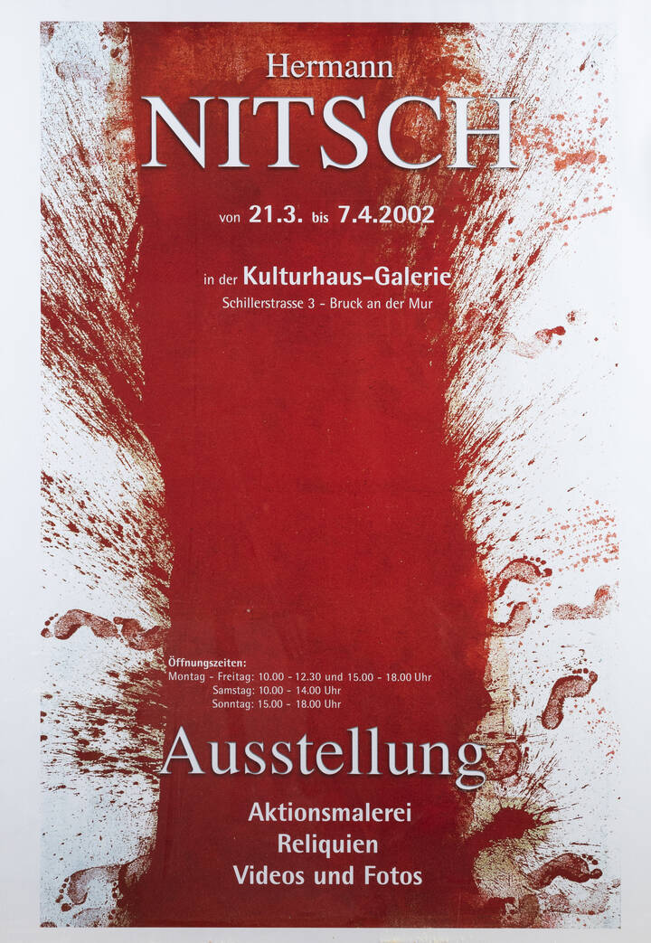 MANIFESTO - 'Hermann Nitsch 40. Malaktion das grosse Bodenbild'