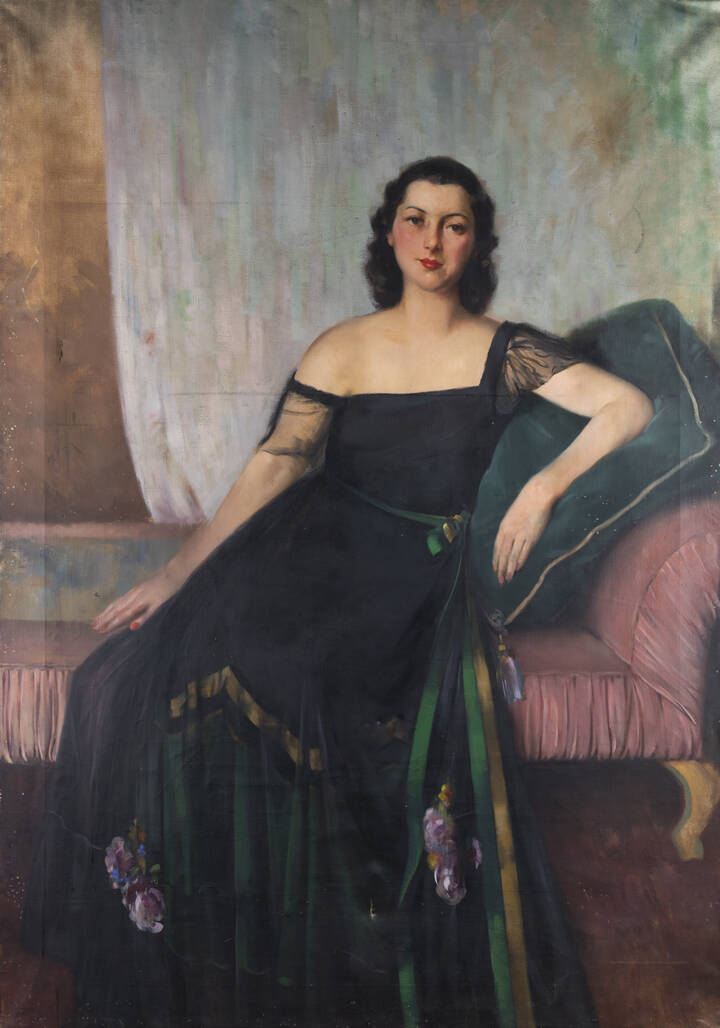 PITTORE ANONIMO - 'Ritratto di Signora'