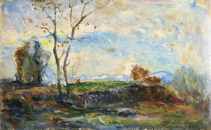 LEONARDO BISTOLFI - 'Studio di paesaggio'