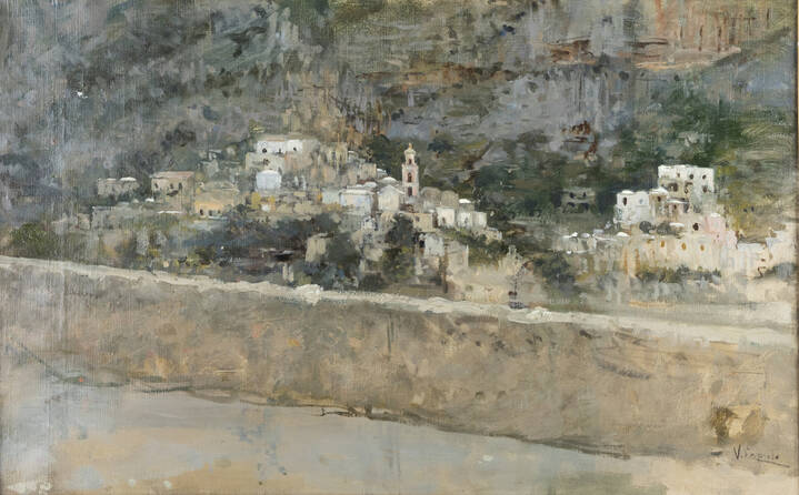 PITTORE NON IDENTIFICATO - 'Costiera amalfitana'