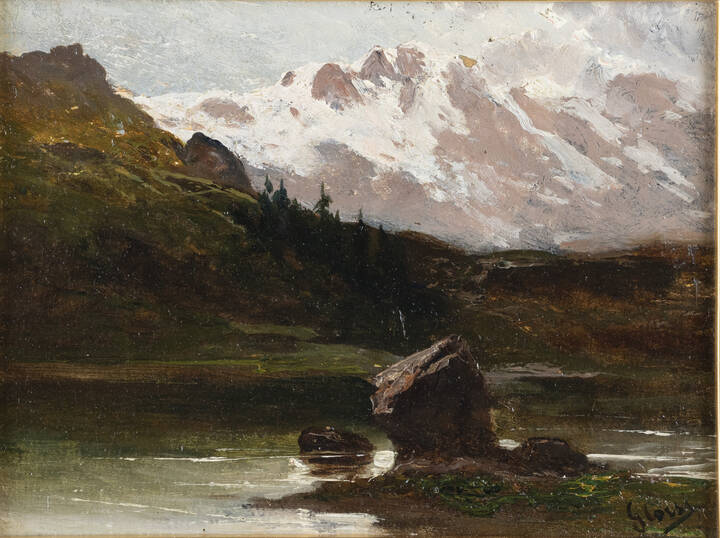 GIACINTO CORSI DI BOSNASCO - 'Paesaggio alpino'