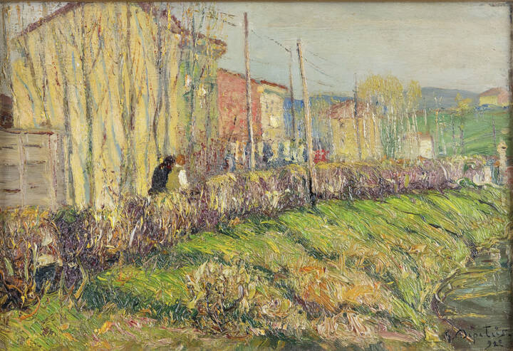 GIOVANNI DEPETRIS - 'Un angolo di Torino' 1922