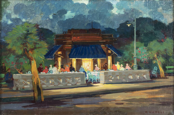 RENATO NATALI - 'Sera. Ardenza - Livorno' fine anni '40