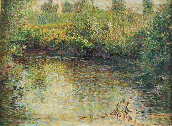 VENANZIO ZOLLA - 'Stagno' 1914