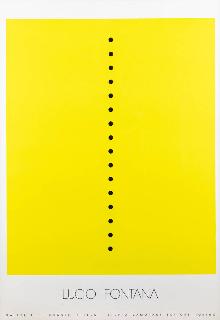 MANIFESTO - 'Lucio Fontana. Galleria il Quadro Biella'