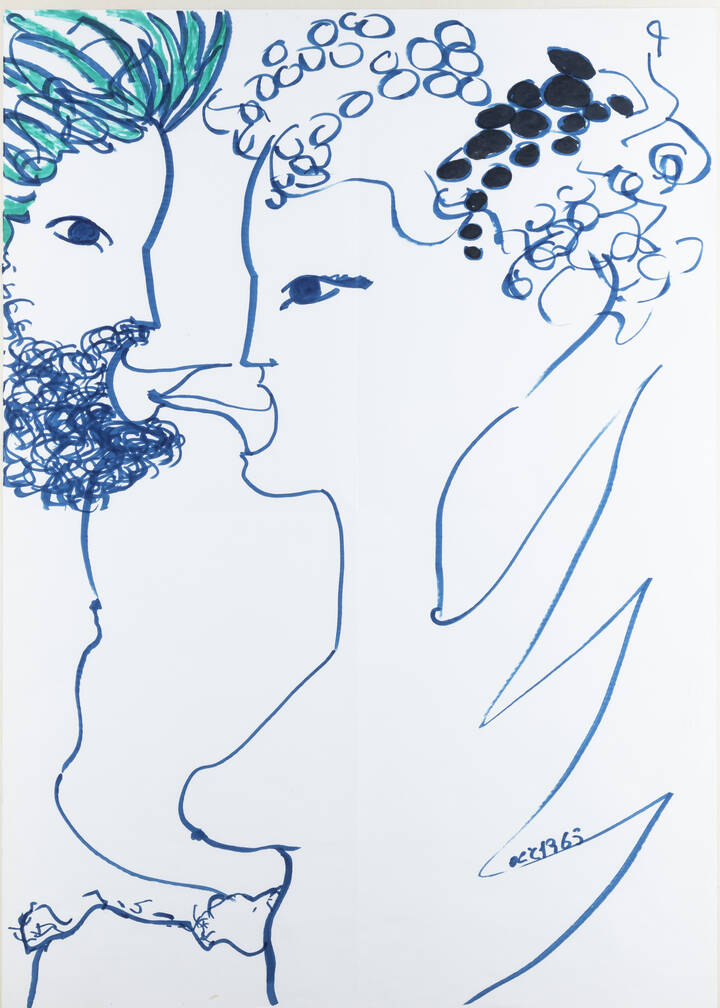 CAROL RAMA - 'Senza titolo (Le baiser)' 1965