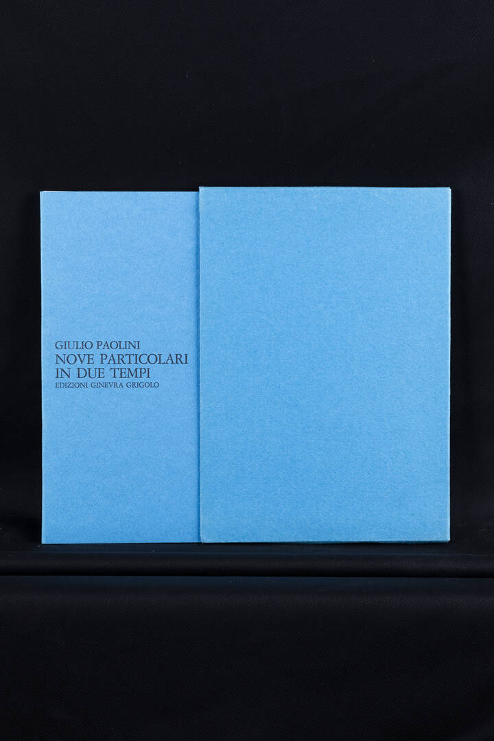 GIULIO PAOLINI - 'Nove particolari in due tempi'