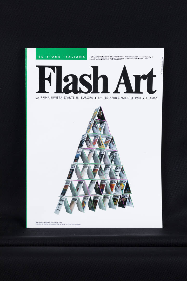 MAURIZIO CATTELAN - 'Flash Art' n. 155 aprile/maggio 1990