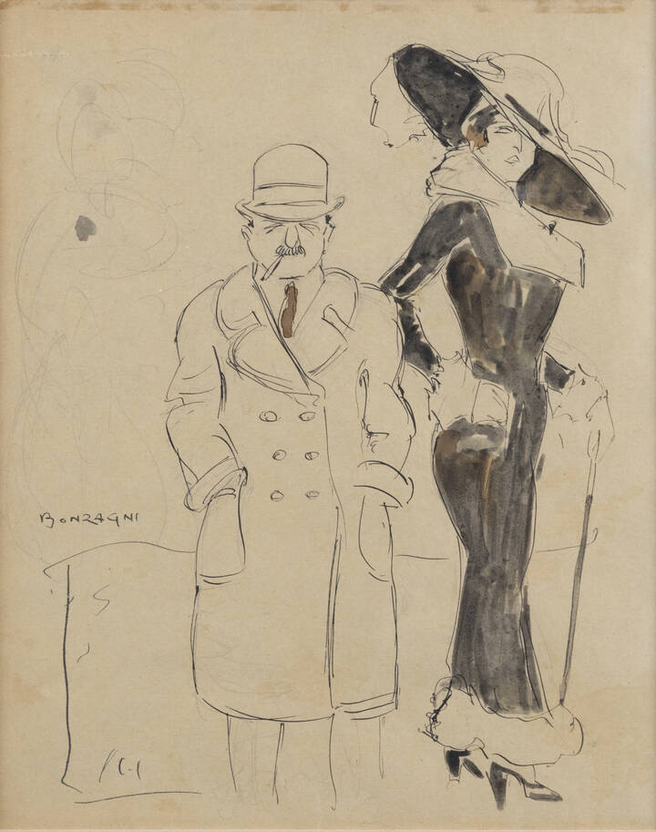 AROLDO BONZAGNI - 'Teresin Ravanna e la dama dell'aristocrazia milanese' 1910-1911