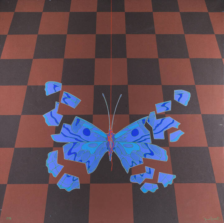 FRANCESCO CASORATI - 'Farfalla' 1979