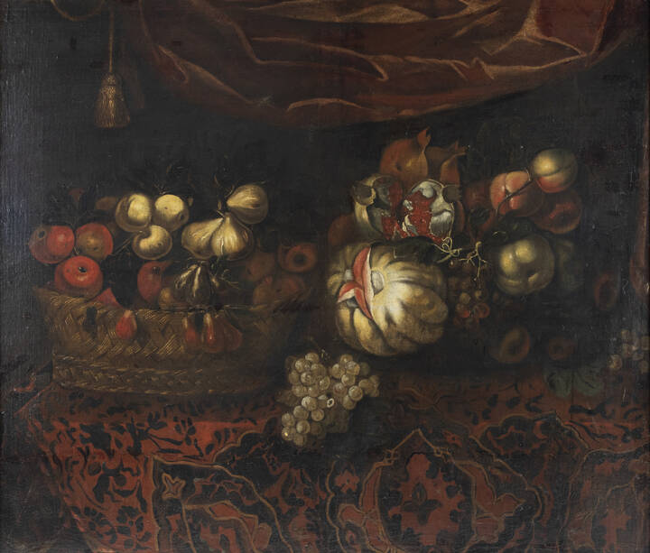 PITTORE ANONIMO DEL XVII SECOLO  - 'Natura in posa' XVII secolo