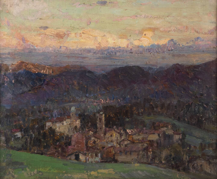 ALESSANDRO LUPO - 'Veduta di paese'