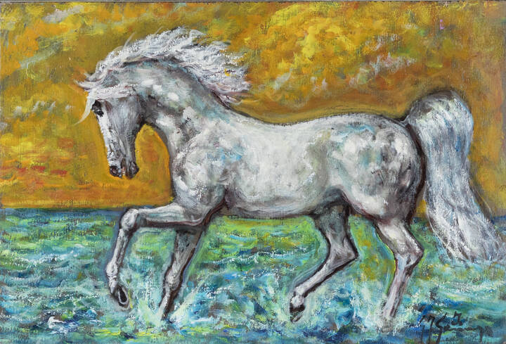 GIOVANFRANCESCO GONZAGA - 'Destriero bianco'