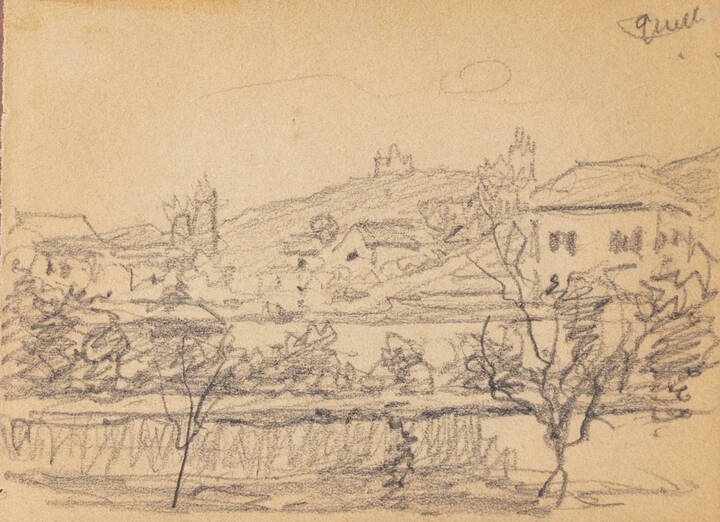 ENRICO REYCEND - 'Superga da Via Villa della Regina'