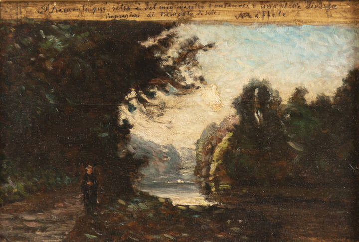 ANTONIO FONTANESI - 'Rive boschive lungo il Rodano'