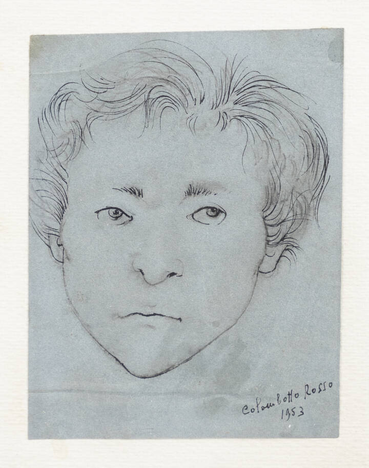 ENRICO COLOMBOTTO ROSSO - 'Ritratto' 1953