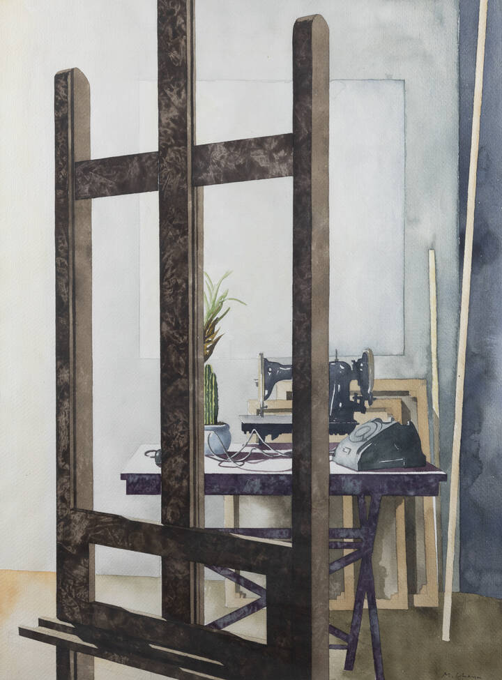 MAURO CHESSA - 'Natura morta dietro cavalletto'