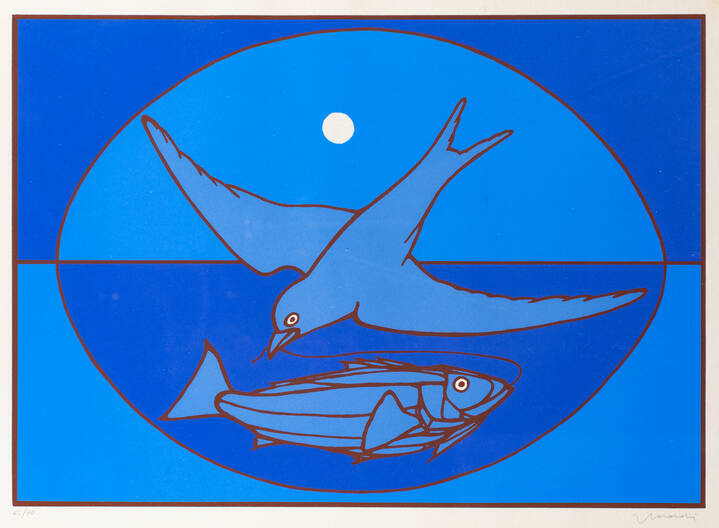 FRANCESCO CASORATI - 'Colomba e pesce'