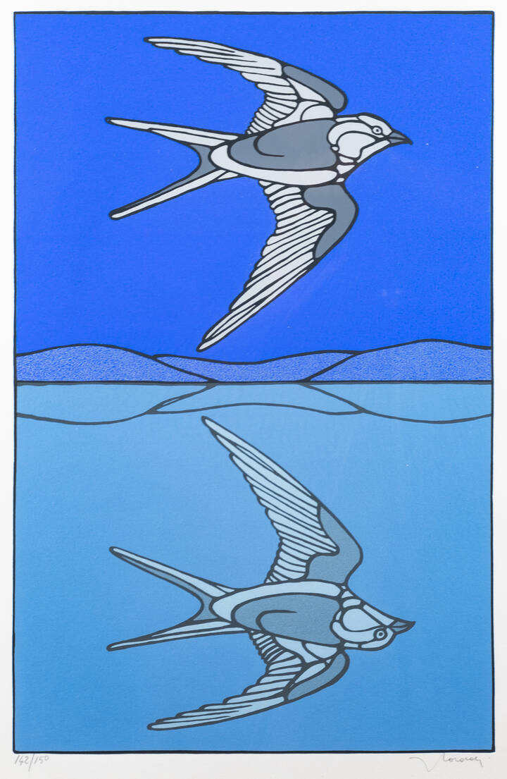 FRANCESCO CASORATI - 'Uccelli in volo'