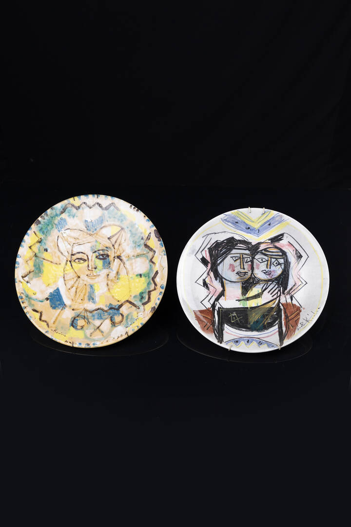 IBRAHIM KODRA - 'Amanti' 1963<br>'Ritratto di ragazza'