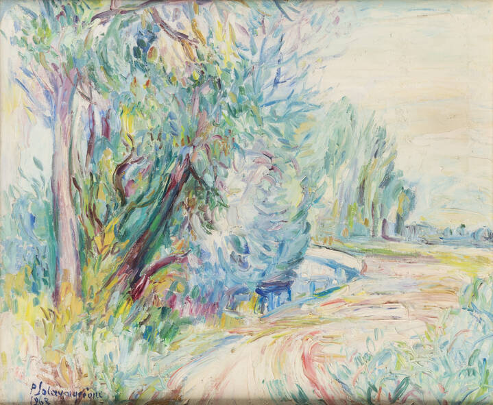 PIERO SOLAVAGGIONE - 'Paesaggio' 1962