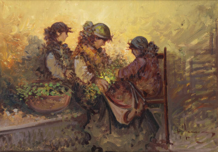 ANTONIO PECORARO - 'Donna tra i fiori'