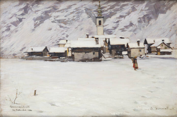 GIULIO SOMMATI DI MOMBELLO - 'Gressoney la Trinité' settembre 1896