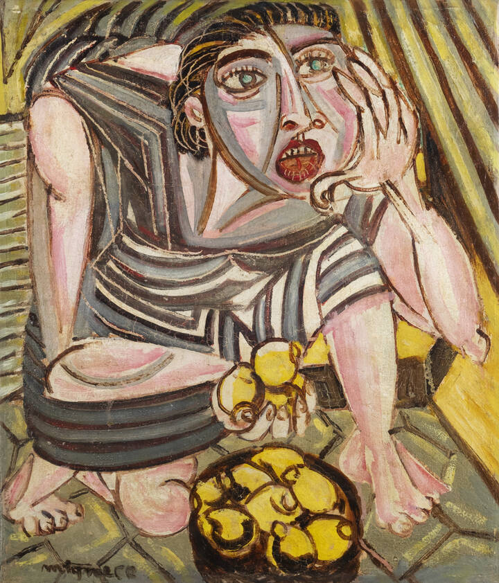 GIUSEPPE MIGNECO - 'Donna con limoni' 1945 ca
