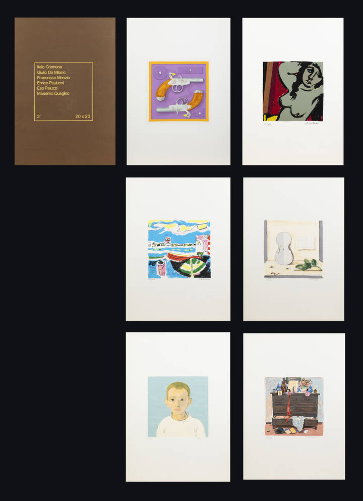 AUTORI VARI - Cartella di 6 litografie