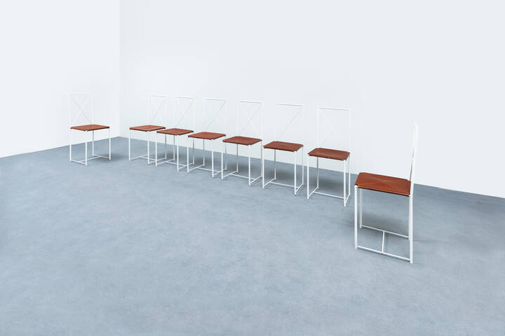 MARIO ASNAGO - Otto sedie mod. Moka 