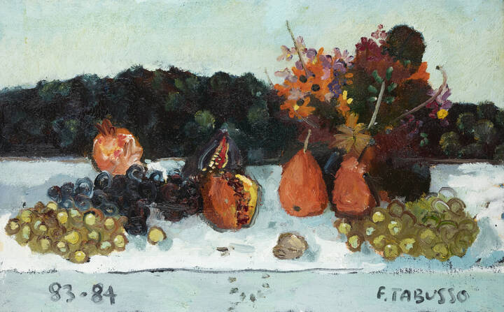 FRANCESCO TABUSSO - 'Natura morta con melograna' 1983-1984
