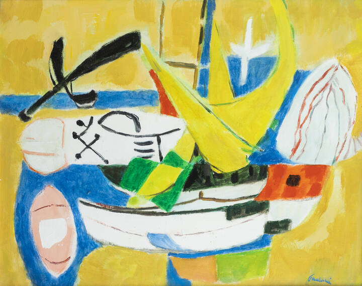 ENRICO PAULUCCI - 'Porto giallo' 1972