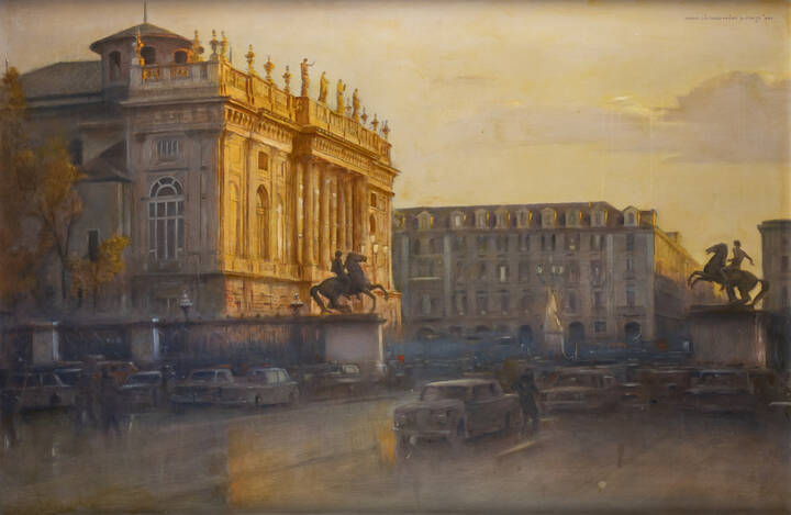 MARIO CAFFARO RORE - 'Piazza Castello' 1985