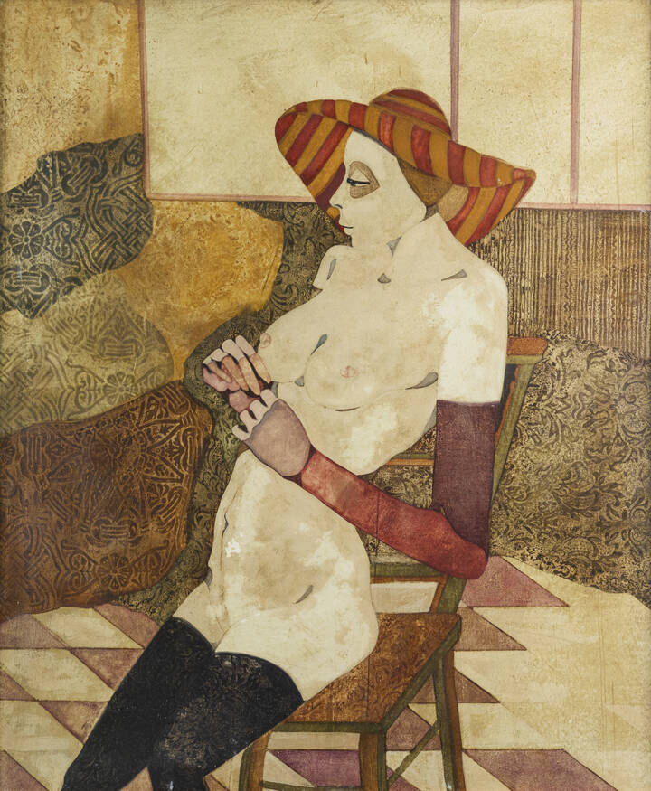 GIANNI LONGINOTTI - 'Nudo seduto' 1976