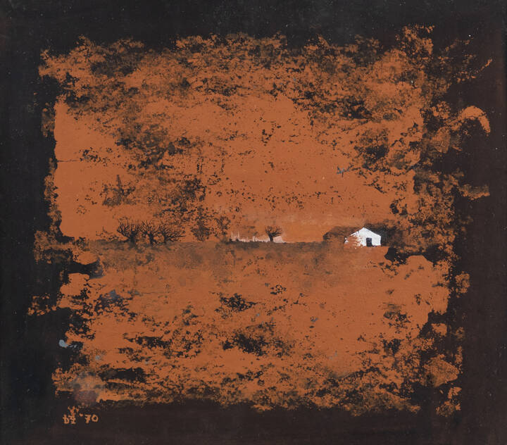 KATSUTOMI HORIKI - 'Paesaggio con casa' 1970