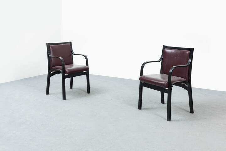 GREGOTTI, MENEGHETTI, STOPPINO - Coppia di poltrone mod. Cavour