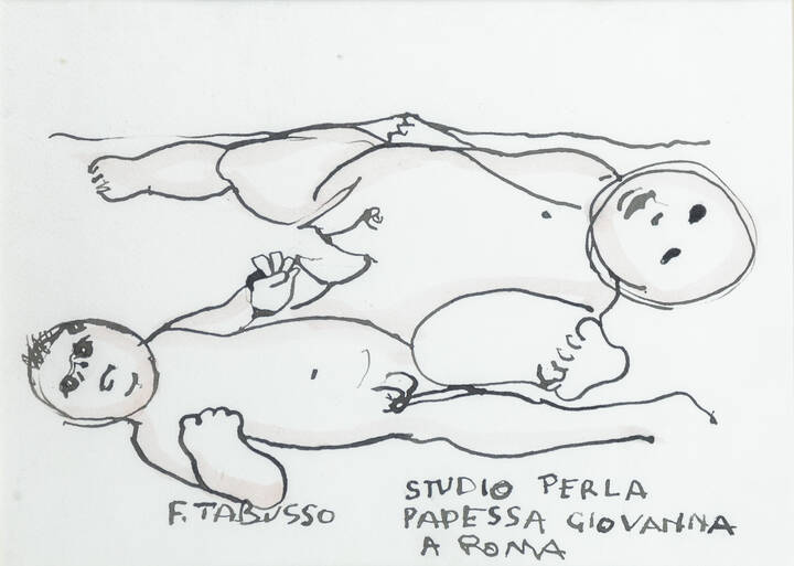 FRANCESCO TABUSSO - 'Studio per la papessa Giovanna a Roma'