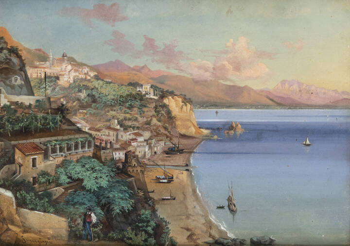 SMARGIASSI GABRIELE (attribuito) - 'Costiera Amalfitana - Vietri'