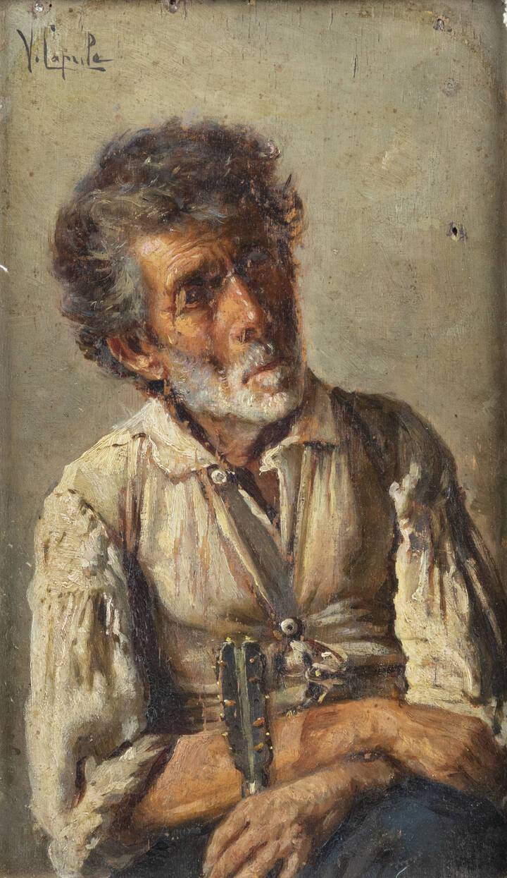 PITTORE ANONIMO PRIMI ANNI XX SECOLO - 'Ritratto di anziano'