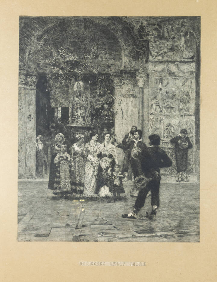 CELESTINO TURLETTI - 'La domenica delle palme'