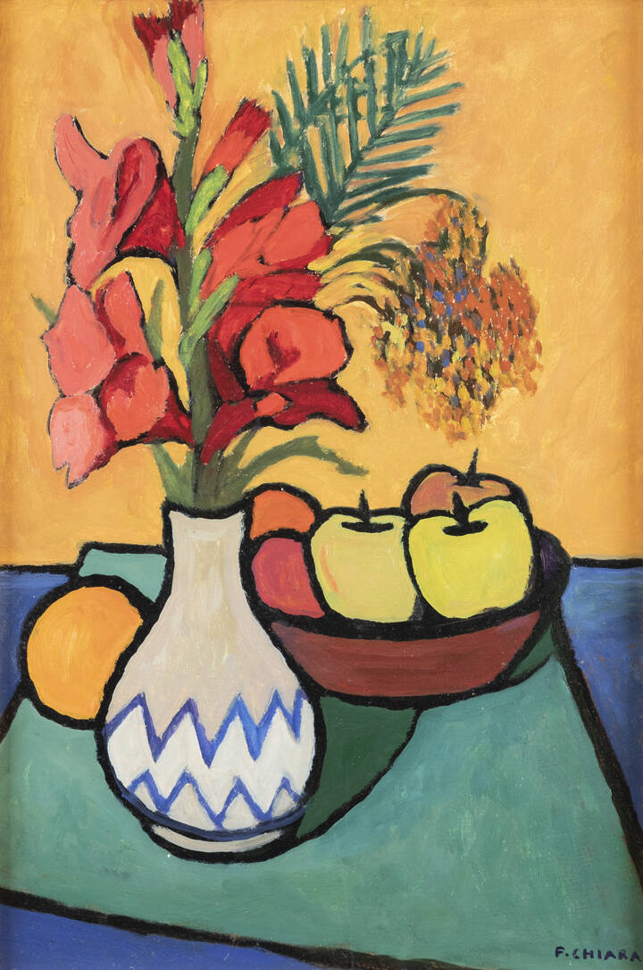 FEDERICO CHIARA - 'Natura morta con frutta e fiori'