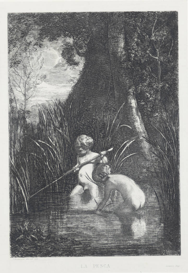 ANTONIO FONTANESI - 'La pesca'