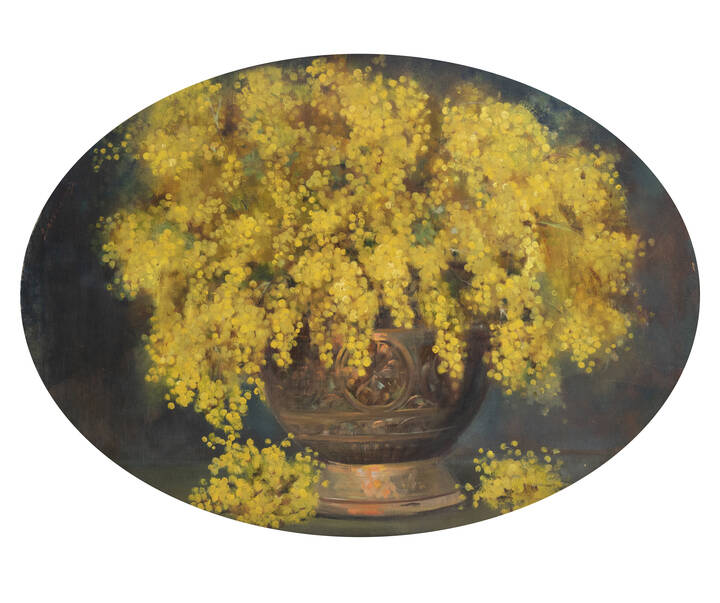 LUIGI SERRALUNGA - 'Vaso di mimose'