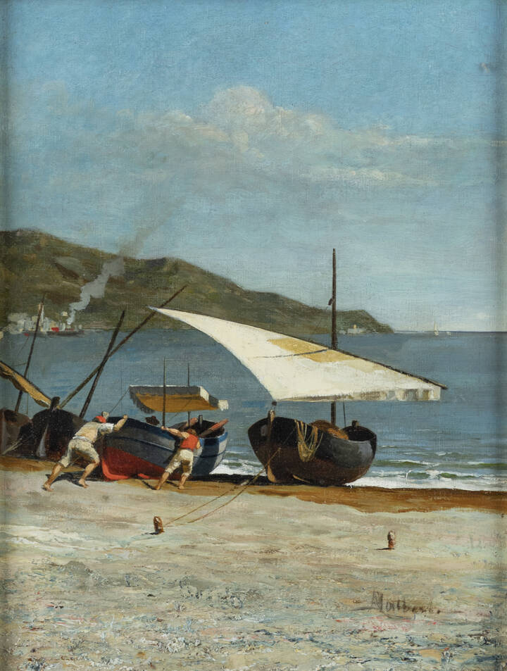 ADOLFO DALBESIO - 'Barche e pescatori'