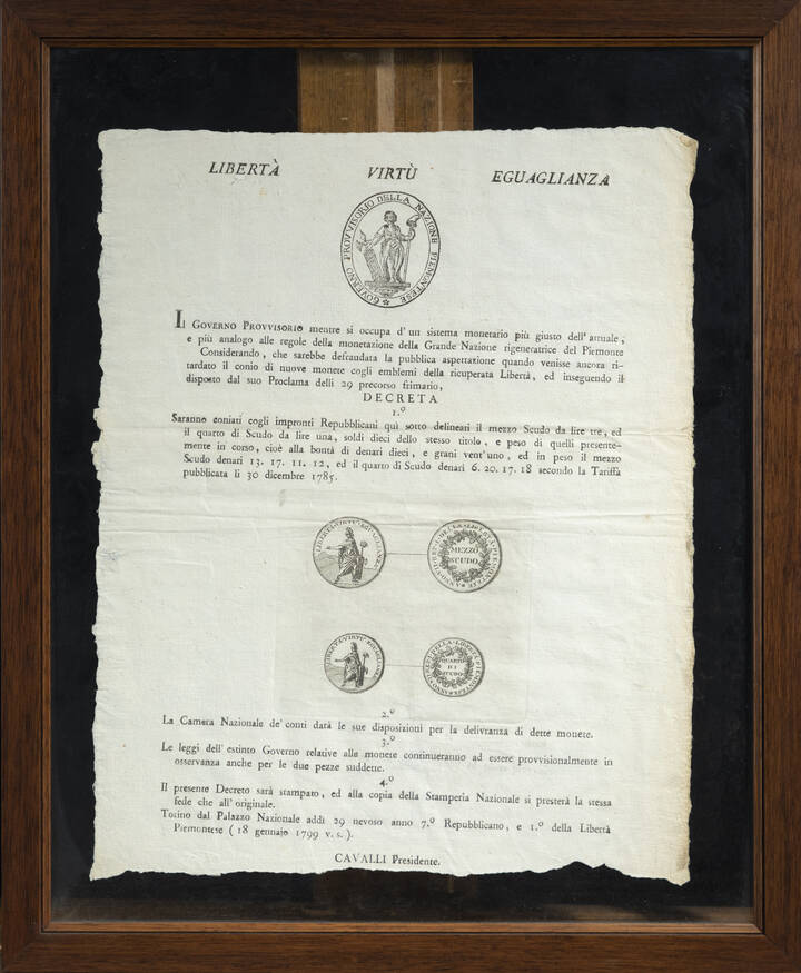 DECRETO - 'Libertà, virtù, uguaglianza'