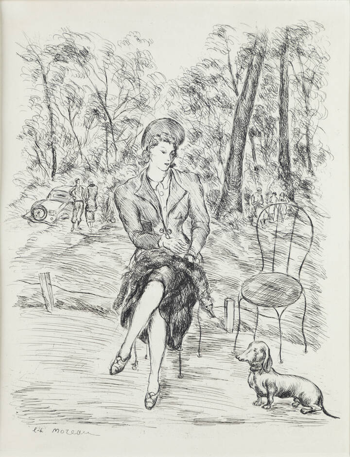 LUC ALBERT MOREAU - 'Jardins de Paris'