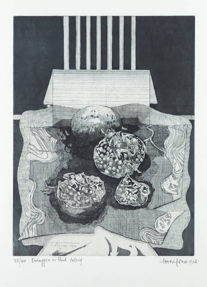 ETTORE FICO - 'Omaggio a Paul Valery' 1972