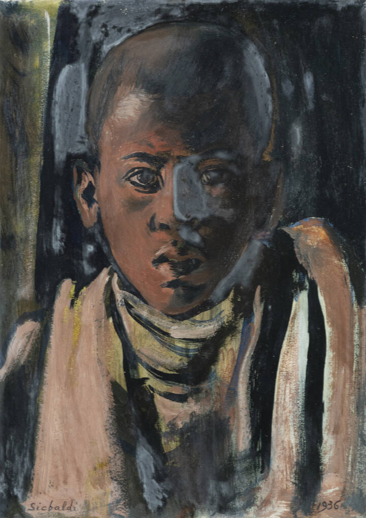 ADRIANO SICBALDI - 'Giovane abissino' 1936