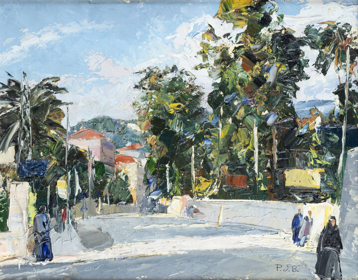 VITTORIO PETRELLA DA BOLOGNA - 'Paesaggio con figure'