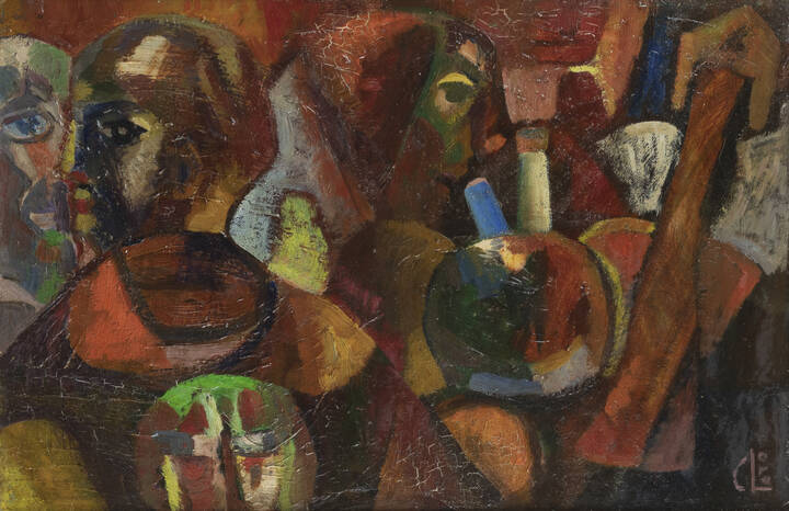 CARLO LORO - 'Interno di osteria'